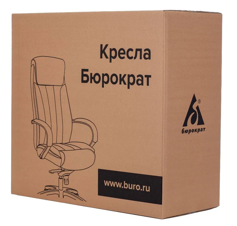 Кресло руководителя Бюрократ T-9925WALNUT светло-коричневый Leather Eichel кожа крестов. металл/дерево