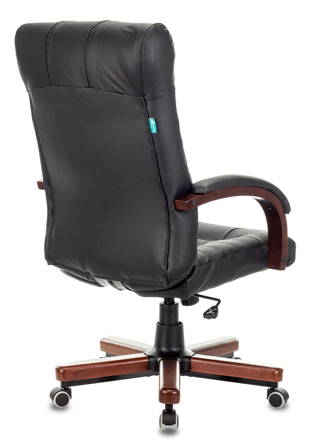 Кресло руководителя Бюрократ KB-10WALNUT черный кожа крестов. металл/дерево