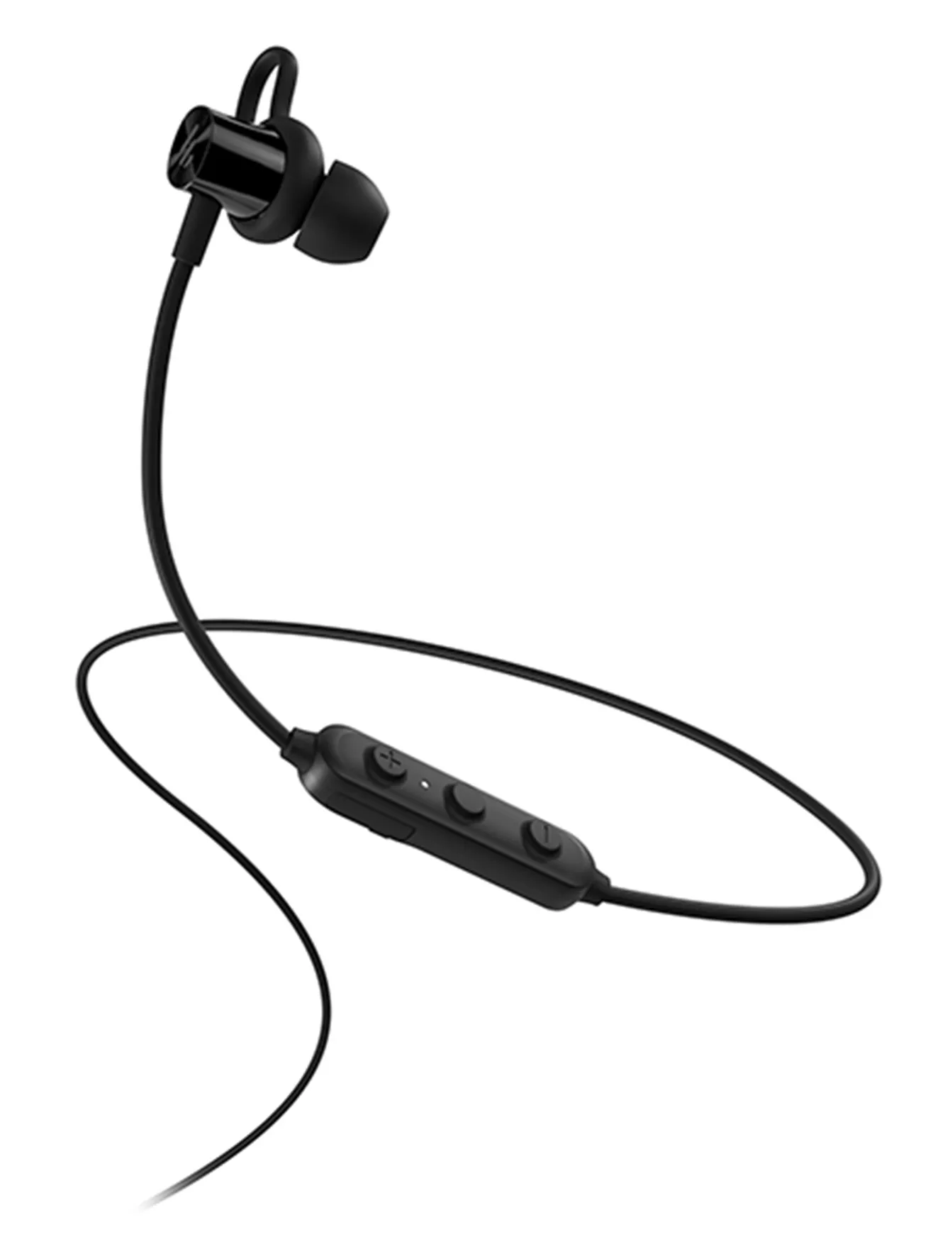 Гарнитура вкладыши Edifier W200BT SE 0.5м черный беспроводные bluetooth в ушной раковине