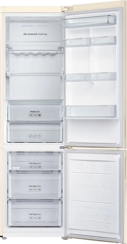 Холодильник Samsung RB37A5290EL/WT бежевый (двухкамерный)