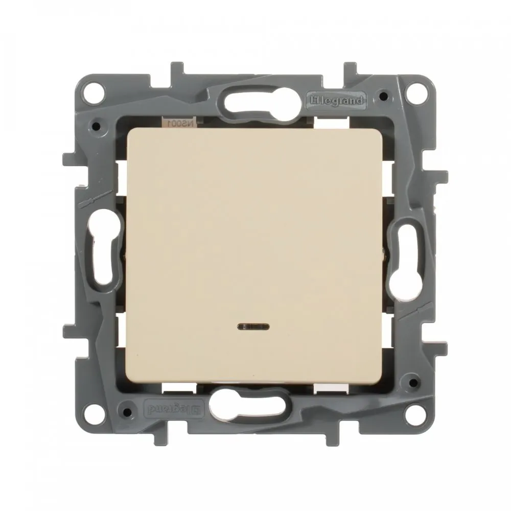 Выключатель Legrand Etika скрыт. 1кл. с подсветкой IP20 слоновая кость (672303)