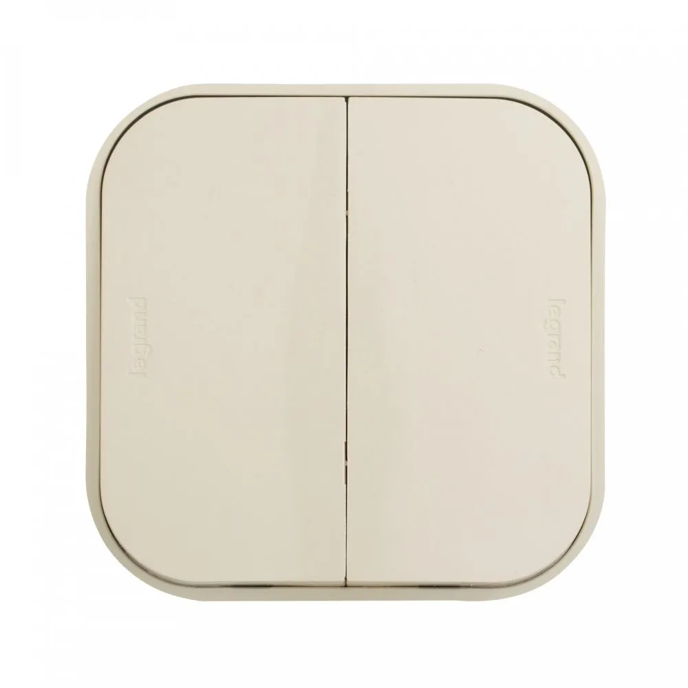Выключатель Legrand Quteo откр. 2кл. IP20 слоновая кость (782232)