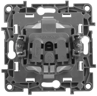 Розетка силов. Legrand Etika 672334 скрыт. штор. IP21 слоновая кость