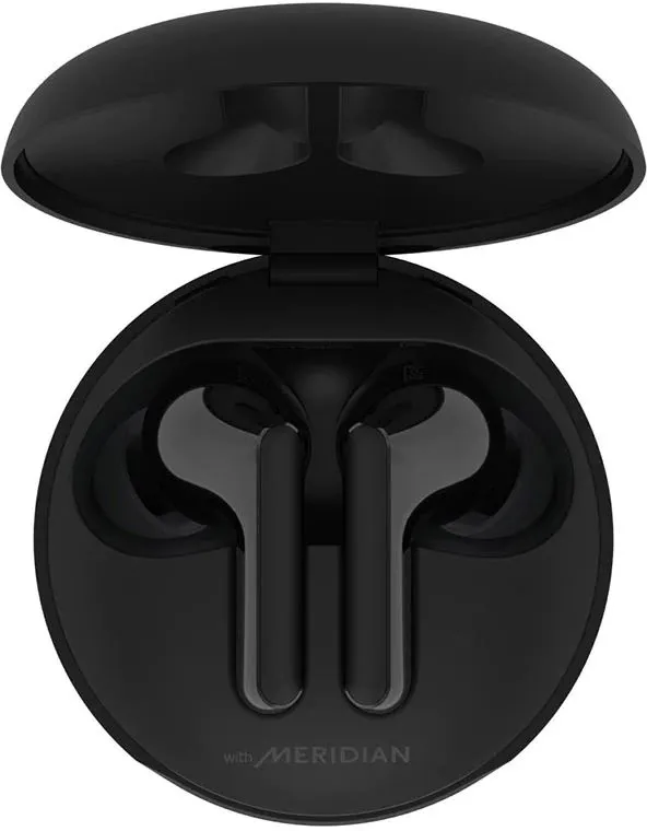 Гарнитура вкладыши LG Tone Free HBS-FN4 черный беспроводные bluetooth в ушной раковине (HBS-FN4.ABRUBK)