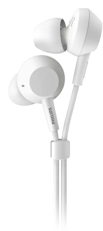 Гарнитура вкладыши Philips TAE4105WT/00 1.2м белый проводные в ушной раковине