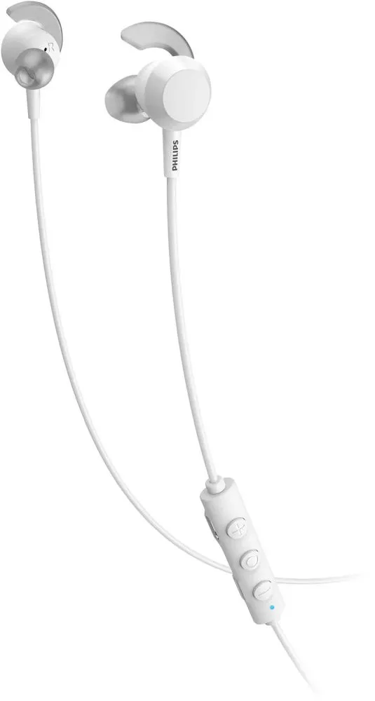 Гарнитура вкладыши Philips TAE4205WT/00 белый беспроводные bluetooth в ушной раковине