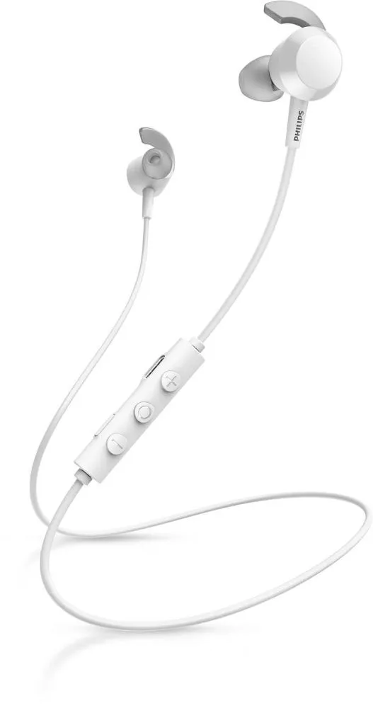 Гарнитура вкладыши Philips TAE4205WT/00 белый беспроводные bluetooth в ушной раковине