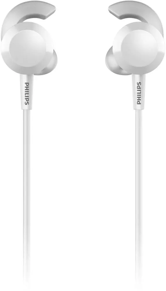 Гарнитура вкладыши Philips TAE4205WT/00 белый беспроводные bluetooth в ушной раковине