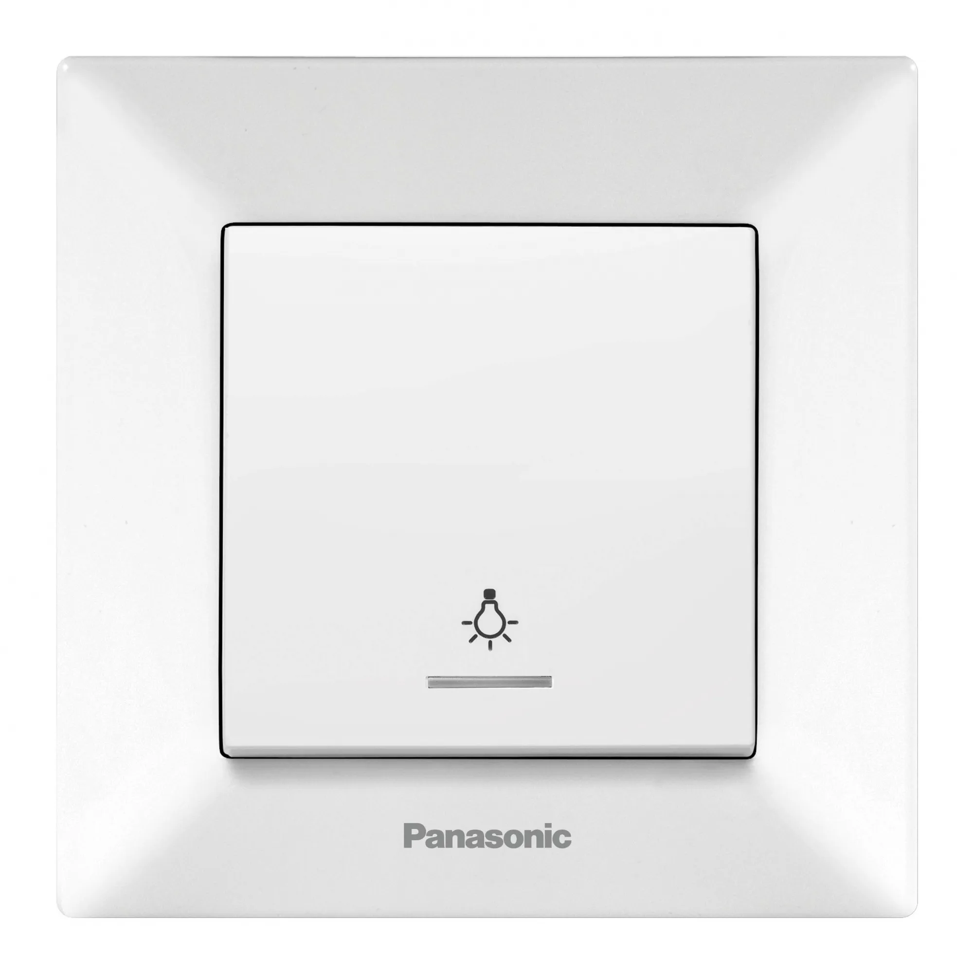 Выключатель Panasonic Arkedia скрыт. 1кл. с подсветкой IP20 белый глянцевый (упак.:1шт) (WMTC00172WH-RU)