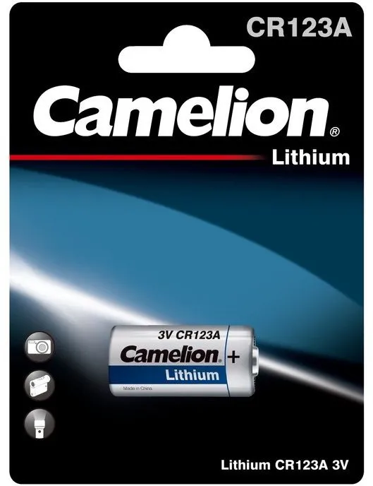 Батарея Camelion Lithium CR123A BP-1 CR123A 1300mAh (1шт) блистер
