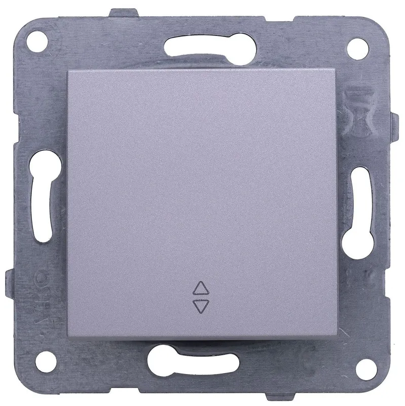 Переключатель Panasonic Karre&Arkedia скрыт. 1кл. IP20 серебро (упак.:1шт) (WKTT00032SL-RU)