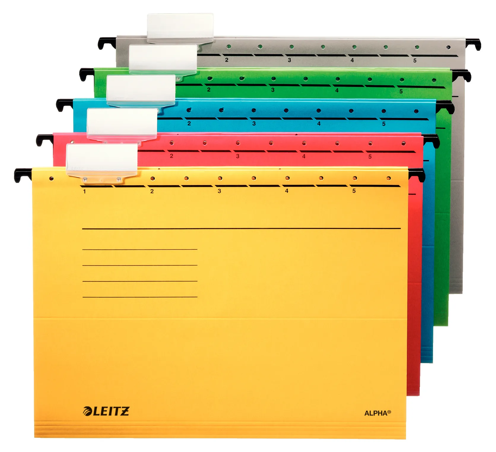 Папка подвесная Leitz Alpha 19850025 A4 картон красный