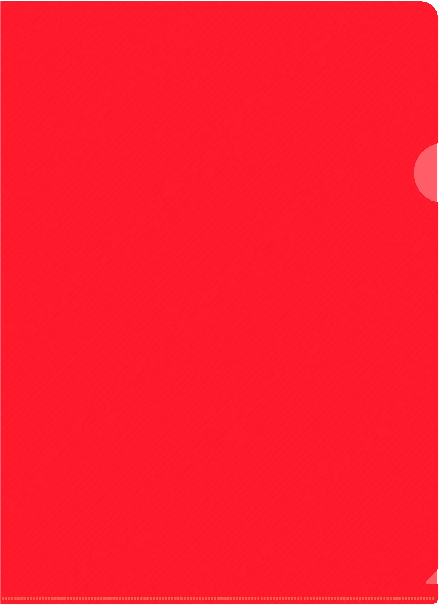 Папка-уголок Бюрократ DeLuxe DLCRED A4 пластик 0.18мм красный