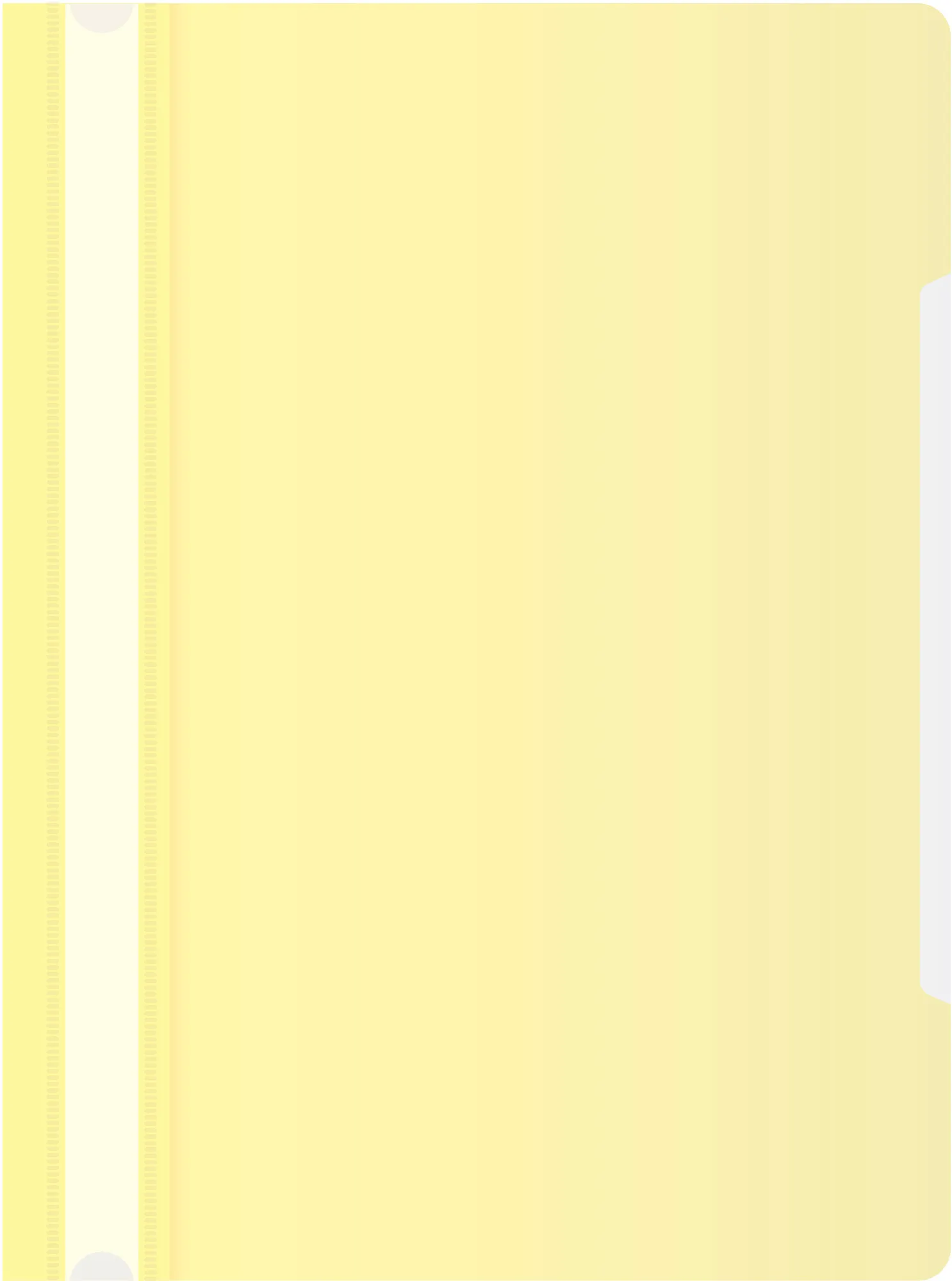 Папка-скоросшиватель Бюрократ Pastel -PSLPAST/YEL A4 прозрач.верх.лист пластик желтый 0.14/0.18