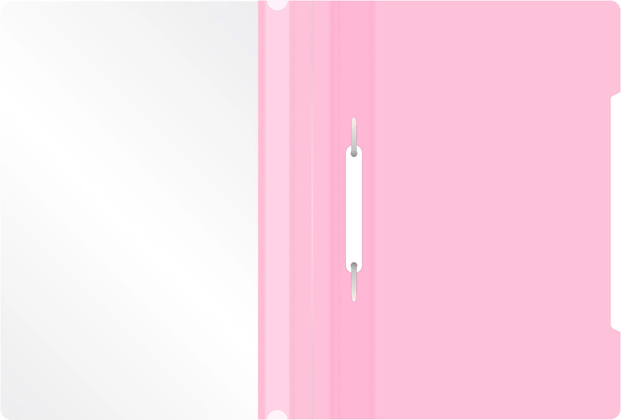 Папка-скоросшиватель Бюрократ Pastel -PSLPAST/PINK A4 прозрач.верх.лист пластик розовый 0.14/0.18