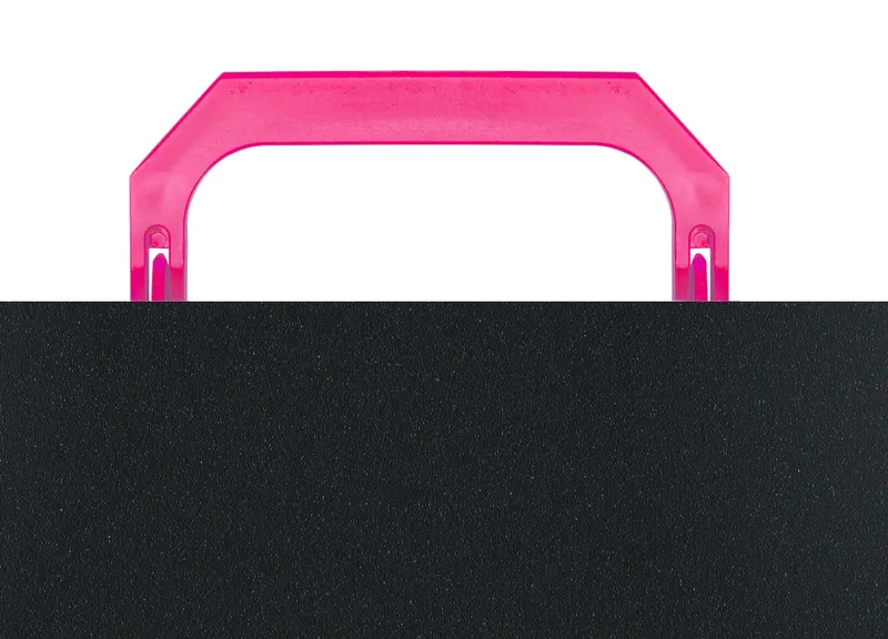 Портфель Бюрократ Black Opal BLPP01PINK 1 отдел. A4 пластик 0.7мм черный/розовый