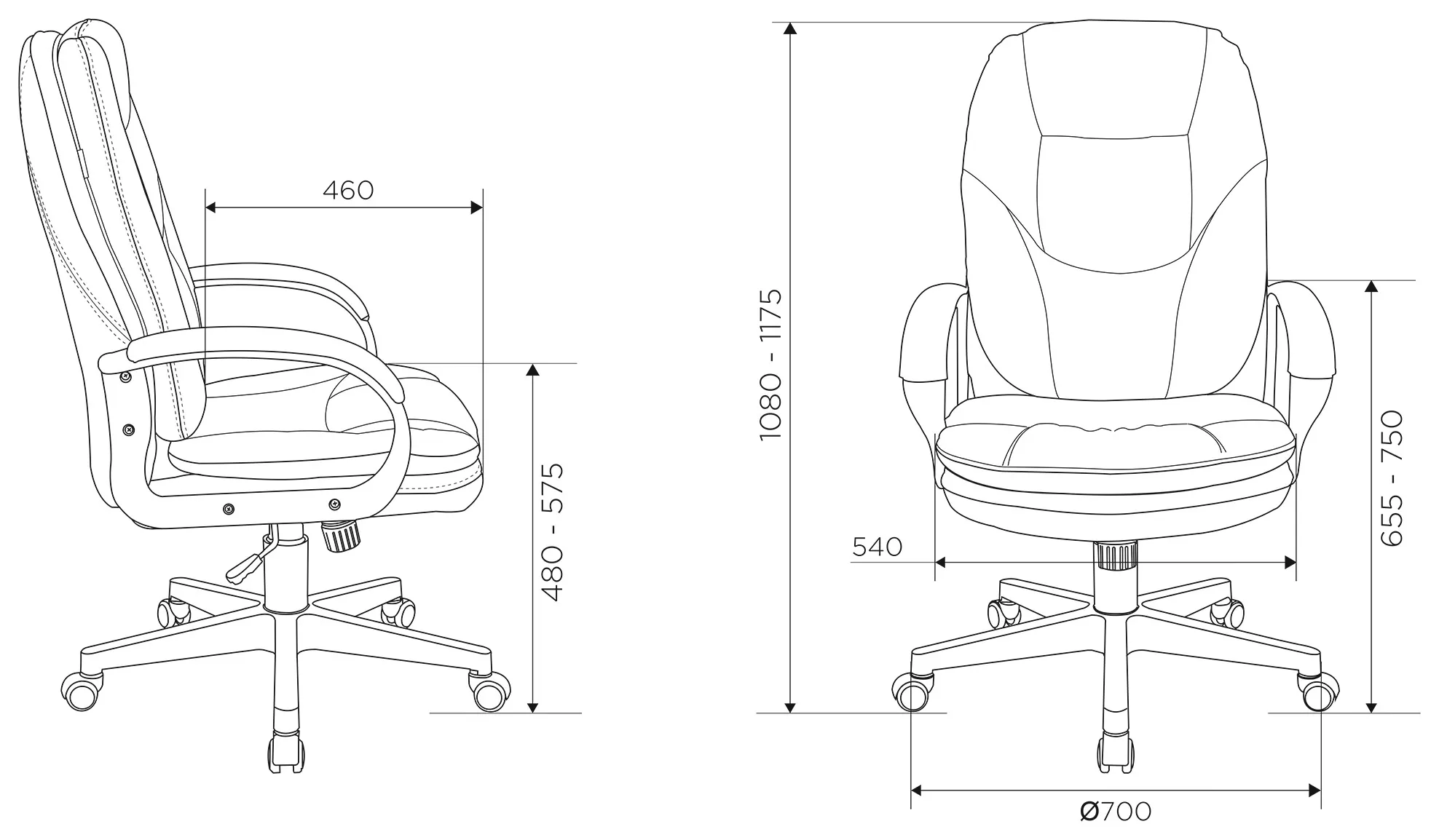 Кресло руководителя Бюрократ CH-868N Fabric черный Light-20 крестов. пластик
