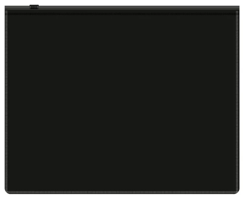 Папка на молнии ZIP Бюрократ -BPM5A2BLCK A5 полипропилен 0.15мм черный цвет молнии черный