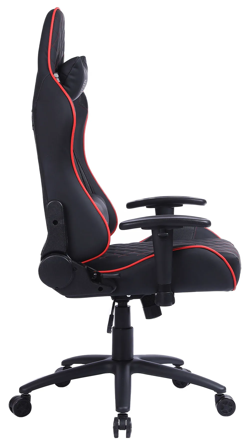 Кресло игровое Cactus CS-CHR-030BLR черный/красный эко.кожа с подголов. крестов. сталь