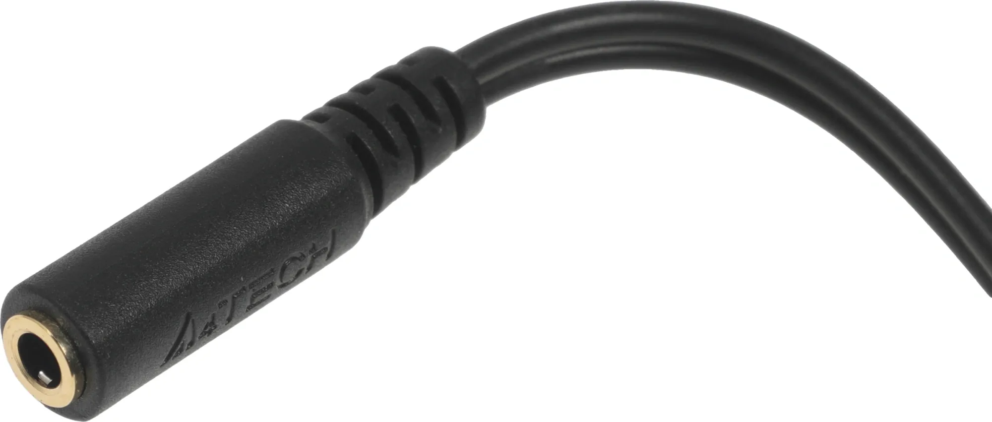 Адаптер аудио A4Tech AD-4P Jack 3.5 (f)/2xJack 3.5 (m) 0.2м. черный