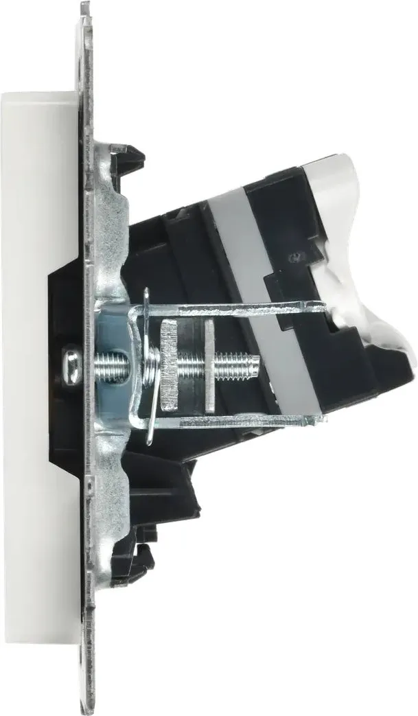 Розетка комп. IEK Brite РК10-БрБ BR-K10-1-K01 одинар. скрыт. штор. IP20 белый (упак.:1шт)