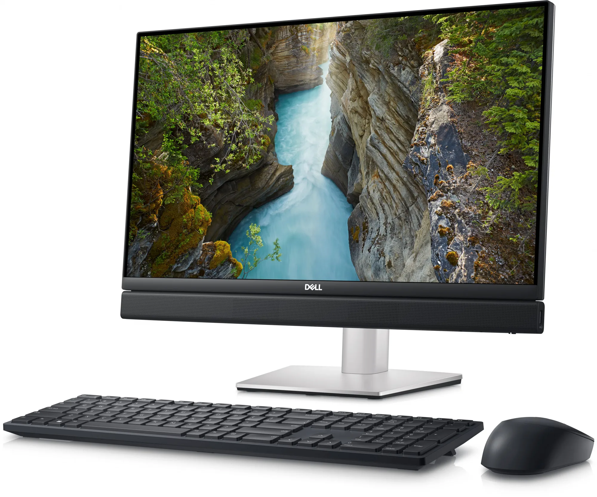 Моноблок Dell Optiplex 7410 Plus 23.8" Full HD i5 13500 (1.8) 16Gb SSD512Gb UHDG 770 CR Windows 11 Professional GbitEth WiFi BT 240W клавиатура мышь Cam серебристый 1920x1080
