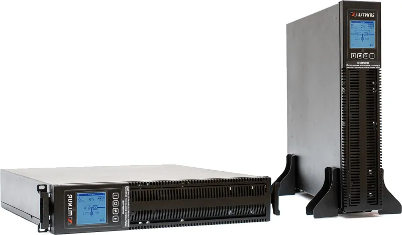 ШТИЛЬ ИБП 3000 ВА; 1 фазный; on-line; батарея: 72В, ext (no incl), ЗУ 2А; 2U; rack / tower