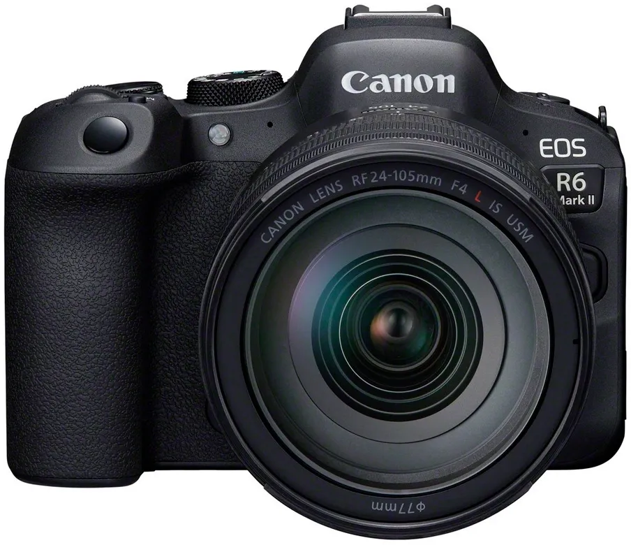Фотоаппарат Canon EOS R6 Mark II kit черный 1.62Mpix 3" UHD 4K WiFi RF 24-105mm f/4 L IS USM LP-E6NH (с объективом)