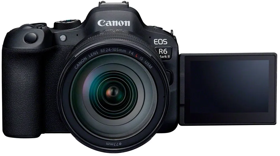 Фотоаппарат Canon EOS R6 Mark II kit черный 1.62Mpix 3" UHD 4K WiFi RF 24-105mm f/4 L IS USM LP-E6NH (с объективом)