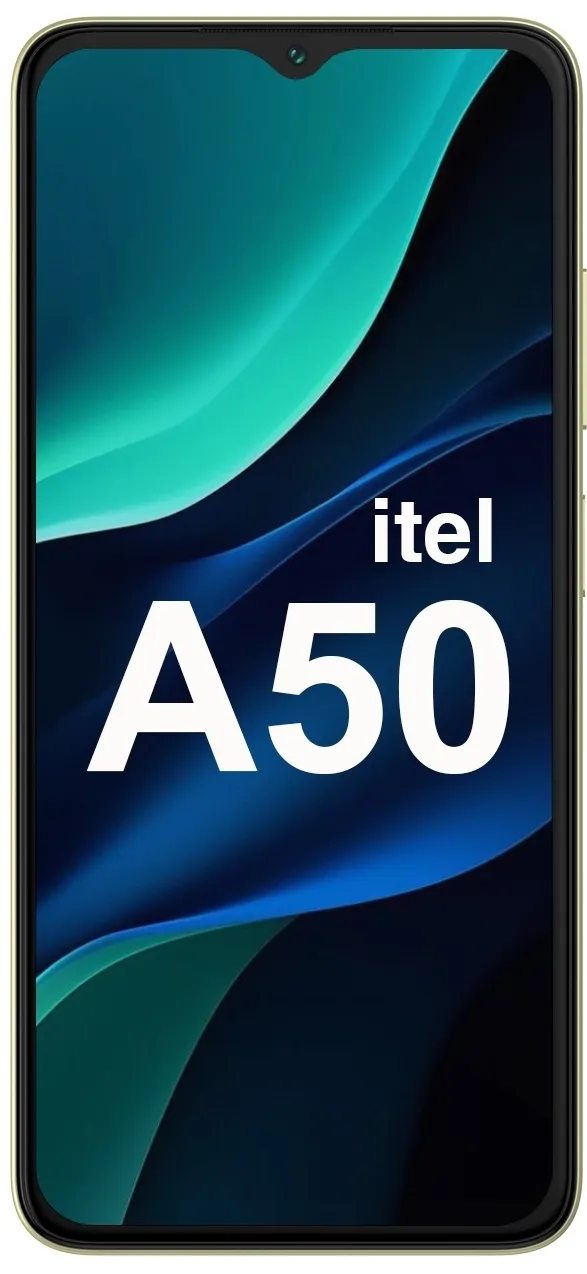 Смартфон Itel A667LP A50 64Gb 3Gb золотистый моноблок 3G 4G 2Sim 6.56" 720x1612 Android 14 8Mpix 802.11 b/g/n GPS GSM900/1800 GSM1900 TouchSc A-GPS microSD max512Gb