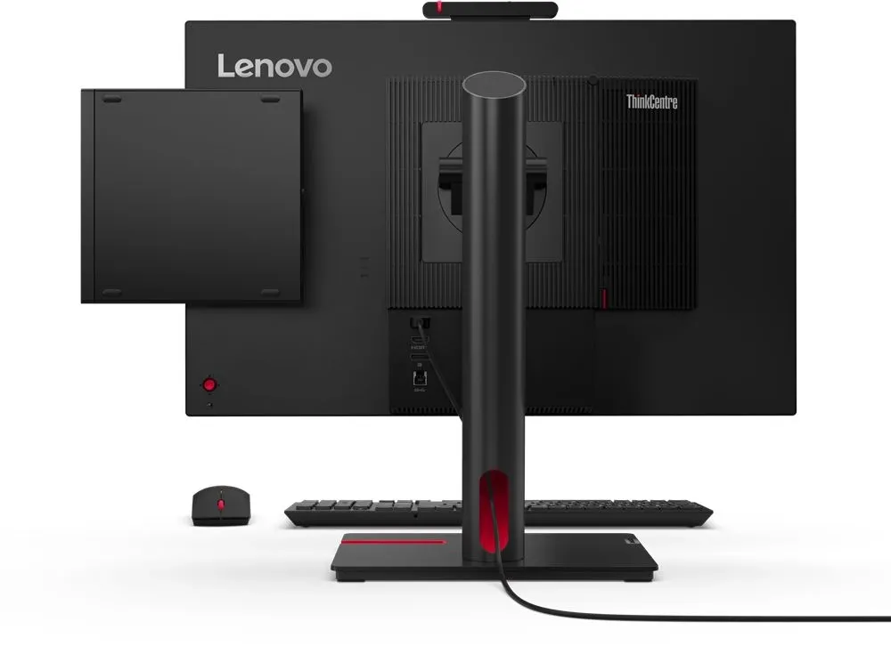Неттоп Lenovo ThinkCentre Tiny M70q-5 slim i7 14700T (1.3) 16Gb SSD512Gb UHDG 770 Windows 11 Pro GbitEth WiFi BT 135W kb мышь клавиатура черный (12TD0041UM)