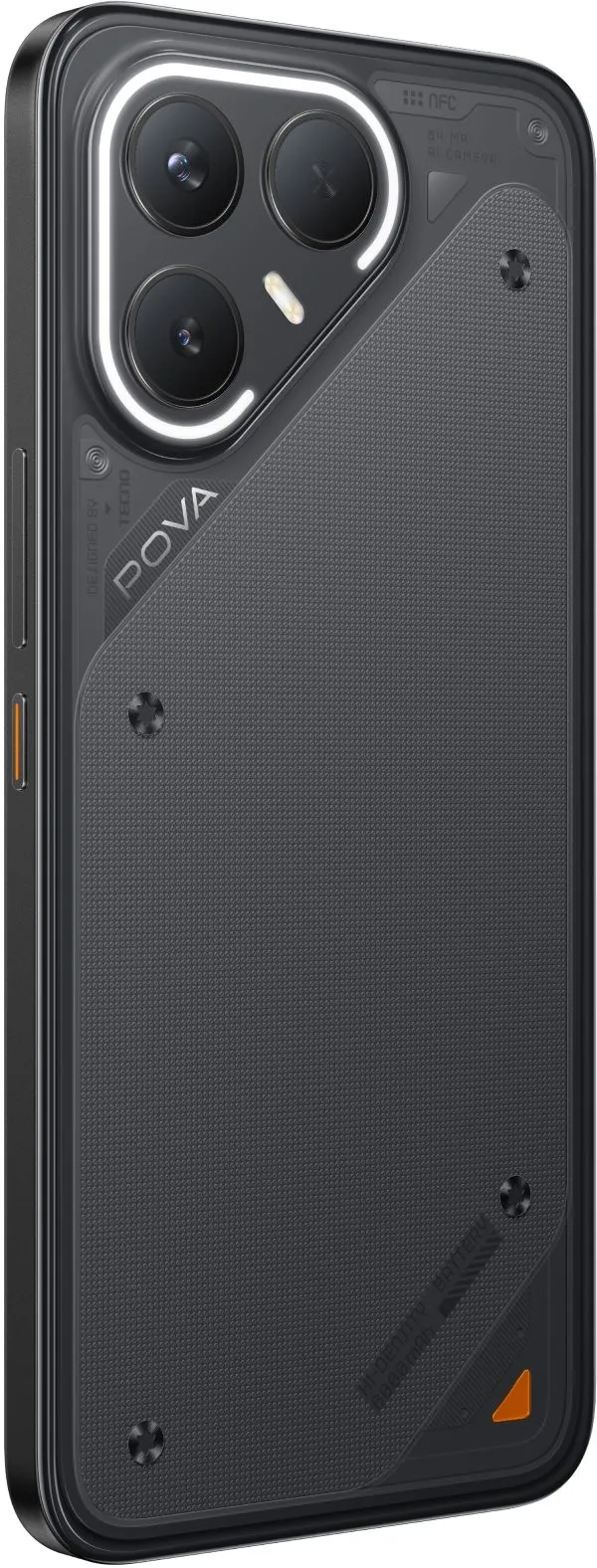 Смартфон Tecno POVA 7 Pro 5G 256Gb 8Gb черный моноблок 3G 4G 6.8" 1080x2460 Android 14 50Mpix 802.11 a/b/g/n/ac NFC GPS GSM900/1800 Protect