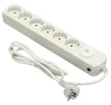 Сетевой фильтр Ippon BK212-16 1.8м (6 розеток) белый (коробка)