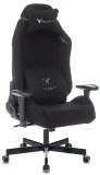 Кресло игровое Knight T1 черный экомех с подголов. крестов. металл