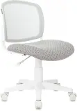 Кресло детское Бюрократ CH-W296NX светло-серый TW-02 Twist сетка/ткань крестов. пластик пластик белый