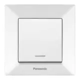 Выключатель Panasonic Arkedia скрыт. 1кл. с подсветкой IP20 белый глянцевый (упак.:1шт) (WMTC00022WH-RU)