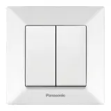 Выключатель Panasonic Arkedia скрыт. 2кл. IP20 белый глянцевый (упак.:1шт) (WMTC00092WH-RU)
