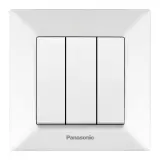 Выключатель Panasonic Arkedia скрыт. 3кл. IP20 белый глянцевый (упак.:1шт) (WMTC00152WH-RU)