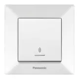 Переключатель Panasonic Arkedia скрыт. 1кл. проходной с подсветкой IP20 белый глянцевый (упак.:1шт) (WMTC00042WH-RU)