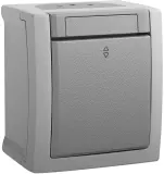 Переключатель Panasonic Pacific откр. 1кл. IP54 серый матовый (упак.:1шт) (WPTC40032GR-RU)