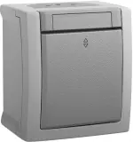 Переключатель Panasonic Pacific откр. 1кл. IP54 серый матовый (упак.:1шт) (WPTC51032GR-RU)