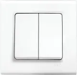 Выключатель Panasonic Linnera S скрыт. 2кл. IP20 белый глянцевый (упак.:1шт) (91400002-RU)