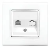 Розетка комп. Panasonic Linnera S 91400078-RU одинар. скрыт. IP20 белый (упак.:1шт) Image