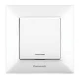 Выключатель Panasonic Arkedia Slim WNTC00442WH-RU скрыт. 1кл. 2хпол. с подсветкой IP20 белый (упак.:1шт)