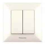Переключатель Panasonic Arkedia Slim скрыт. 2кл. IP20 бежевый (упак.:1шт) (WNTC00112BG-RU)
