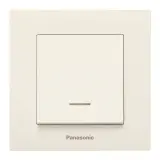 Выключатель Panasonic Karre Plus скрыт. 1кл. с подсветкой IP20 бежевый (упак.:1шт) (WKTC00442BG-RU)