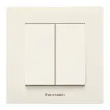 Выключатель Panasonic Karre Plus скрыт. 2кл. IP20 бежевый (упак.:1шт) (WKTC00122BG-RU)