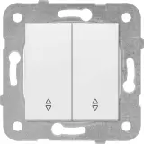 Переключатель Panasonic Karre&Arkedia скрыт. 2кл. IP20 белый (упак.:1шт) (WKTT00112WH-RU)