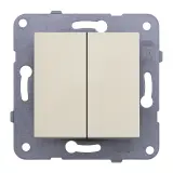 Переключатель Panasonic Karre&Arkedia скрыт. 2кл. IP20 бежевый (упак.:1шт) (WKTT00112BG-RU)