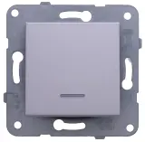 Выключатель Panasonic Karre&Arkedia скрыт. 1кл. с подсветкой IP20 серебро (упак.:1шт) (WKTT00022SL-RU)